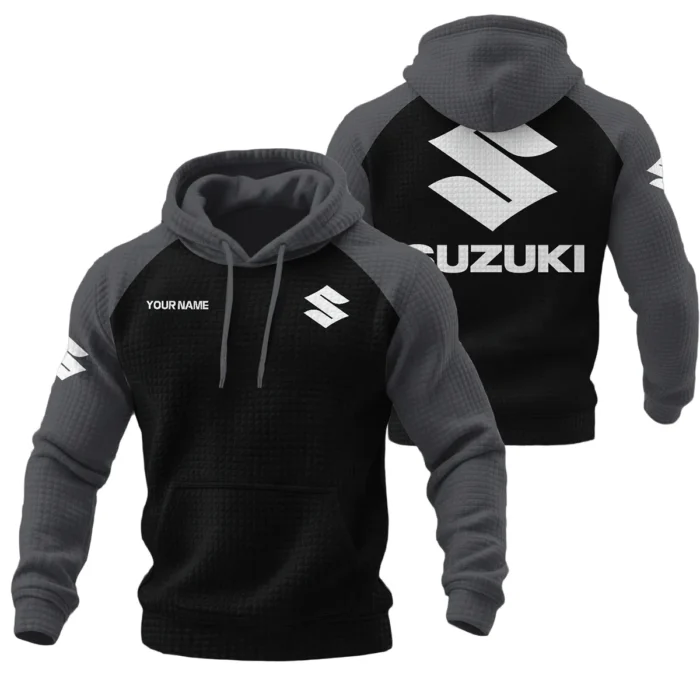 Suzuki Hoodie Quilted Waffle Designed for True Fans QTVAMC121225A03SUZ