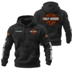 Harley-Davidson Hoodie Quilted Waffle Designed for True Fans QTHD101225A2