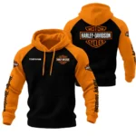 Harley-Davidson Hoodie Quilted Waffle Designed for True Fans QTHD101225A1