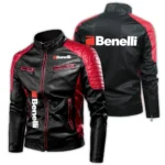 Benelli Exclusive Logo Leather Jacket Motorcycle HOMOT060625LJ01BEN