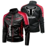Triumph Exclusive Logo Leather Jacket Motorcycle HOMOT060625LJ01TRI