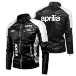 Aprilia Exclusive Logo Leather Jacket Motorcycle HOMOT060625LJ01AM