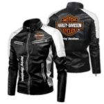 Harley-Davidson Exclusive Logo Leather Jacket Motorcycle HOMOT060625LJ01HD