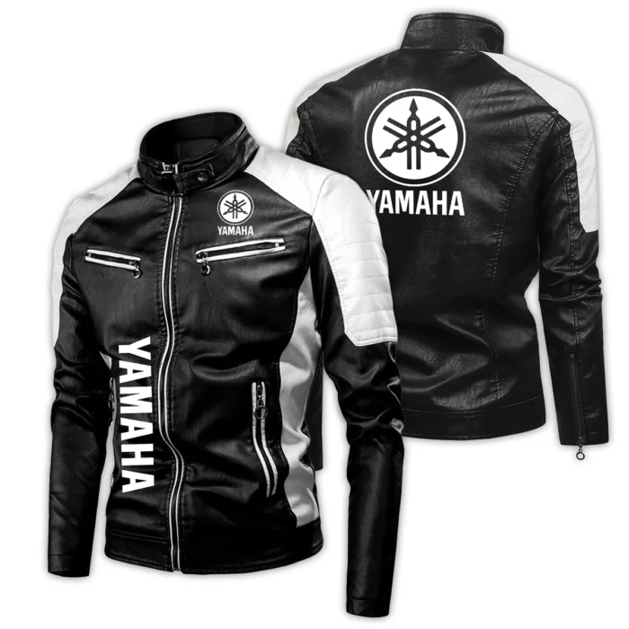 Yamaha Exclusive Logo Leather Jacket Motorcycle HOMOT060625LJ01YAM