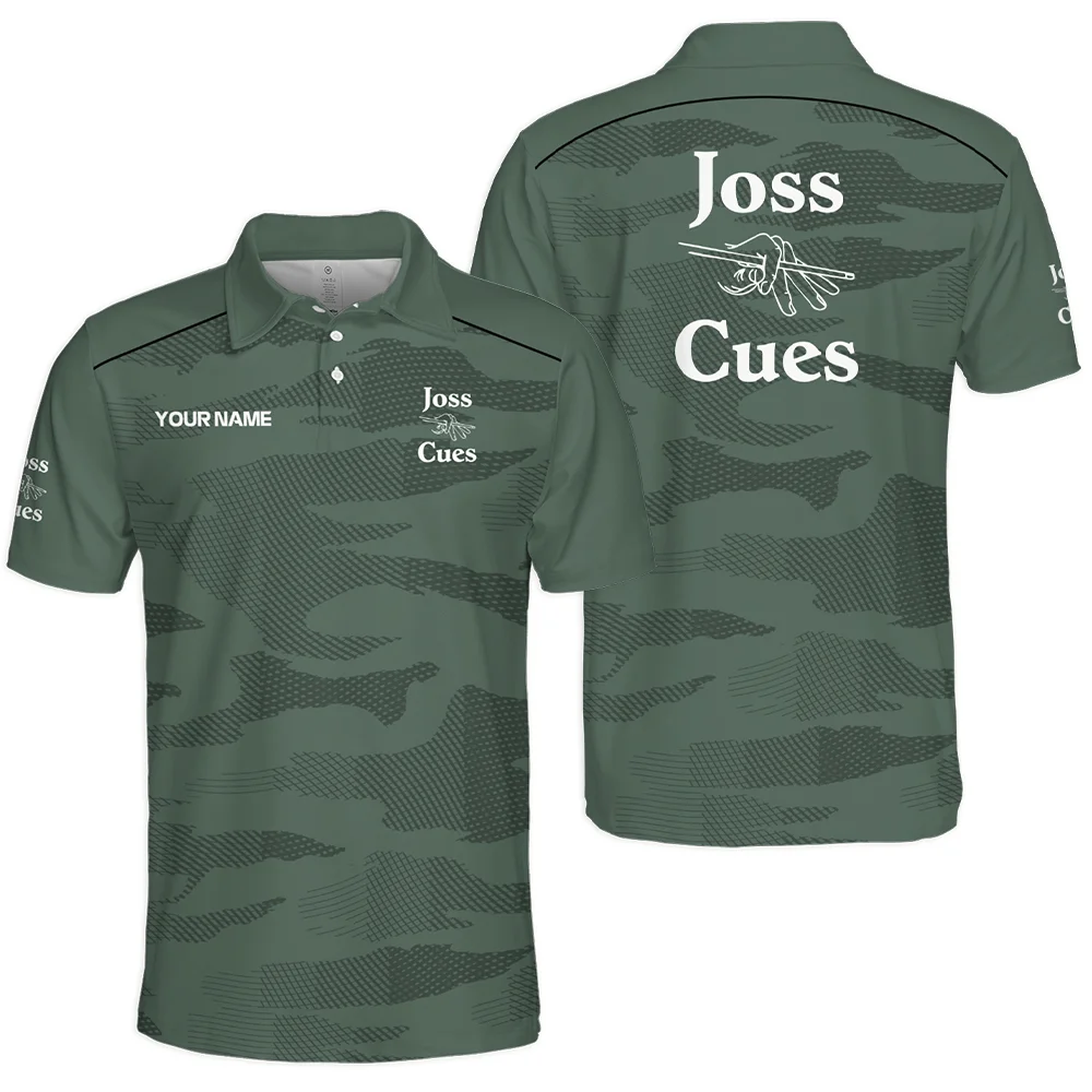 Joss Cues All Over Prints- Personalized Polo Shirt QTBLA041125A1JOS-PL
