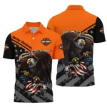Harley-Davidson Motorcycle Inspired Fan Logo Polo Shirt QTHD010725A2-PL