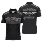 Harley-Davidson Motorcycle Inspired Fan Logo Polo Shirt QTHD010725A3-PL