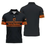 Harley-Davidson Motorcycle Inspired Fan Logo Polo Shirt QTHD250725BB1-PL