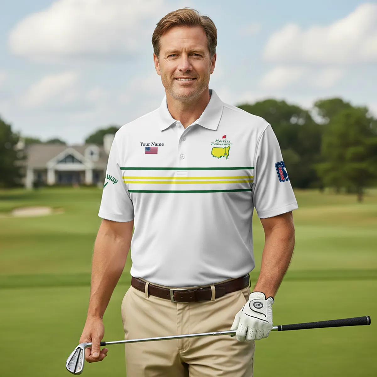 Callaway Masters Tournament Polo Shirt All Over Prints QTMT161225A1CLW-PL