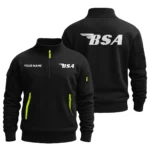 BSA Motorcycles Exclusive Logo Fashion Sweatshirt Half Zipper HOMO220825A01BSA