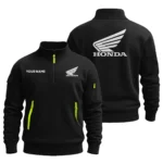 Honda Motorcycles Exclusive Logo Fashion Sweatshirt Half Zipper HOMO220825A01HON