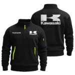 Kawasaki Motorcycles Exclusive Logo Fashion Sweatshirt Half Zipper HOMO220825A01KAW
