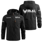 Bull Carbon All Over PrintsWaterproof Outdoor Jacket QTBLA041125A2BLC