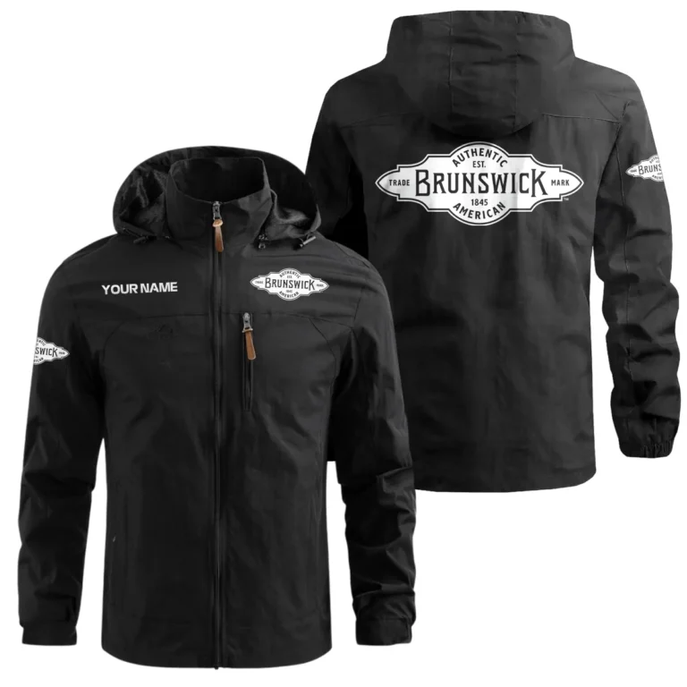 Brunswick Billiards All Over PrintsWaterproof Outdoor Jacket QTBLA041125A2BRW