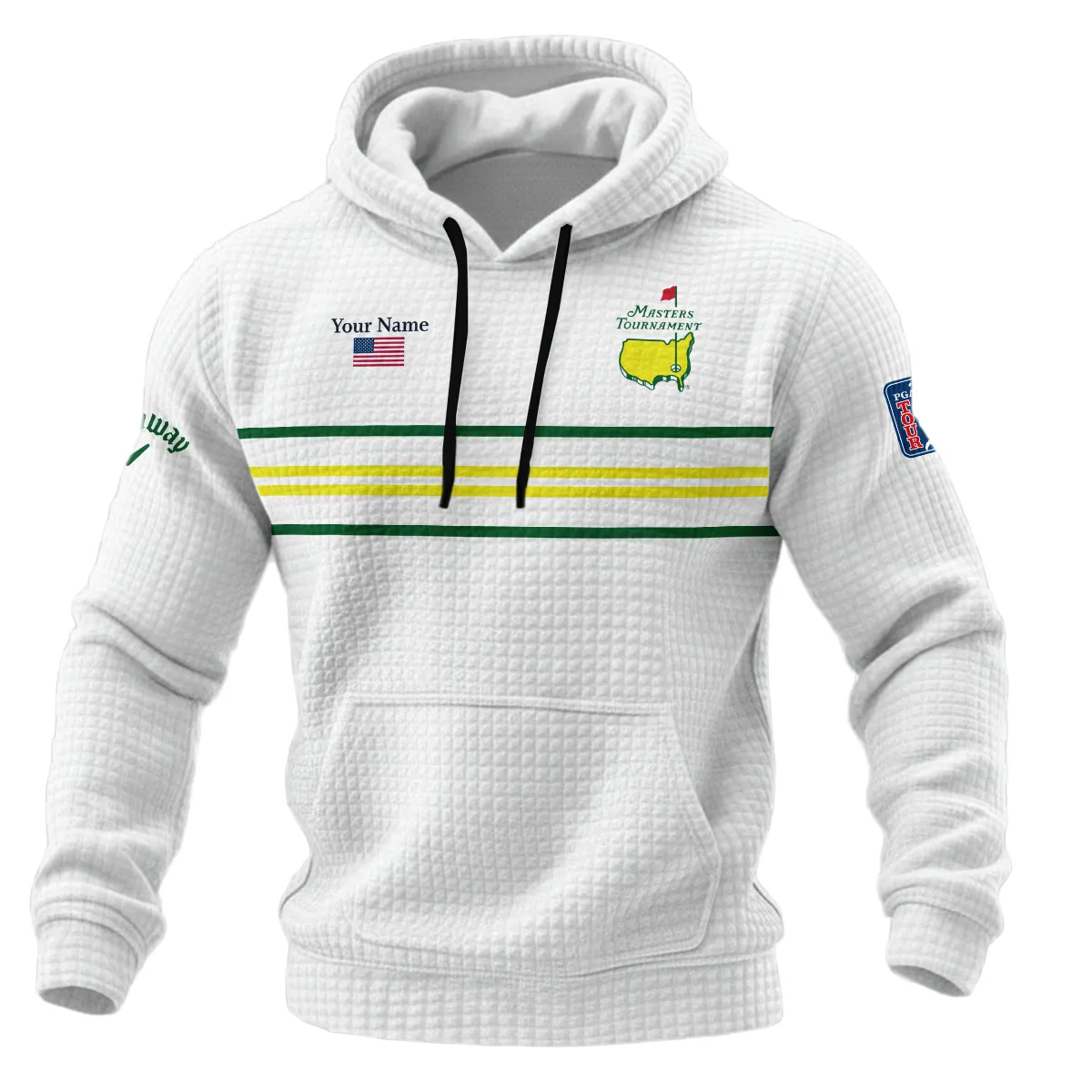 Callaway Masters Tournament Hoodie Quilted Waffle All Over Prints QTMT161225A1CLW-HQW - Image 2