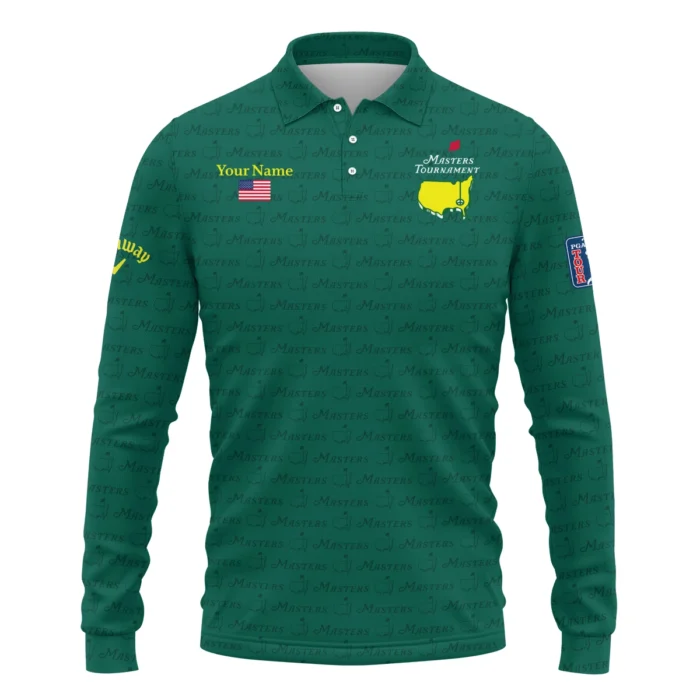 Callaway Masters Tournament Designed for True Fans Long Polo Shirt QTMT081025AA2CLW-LPL