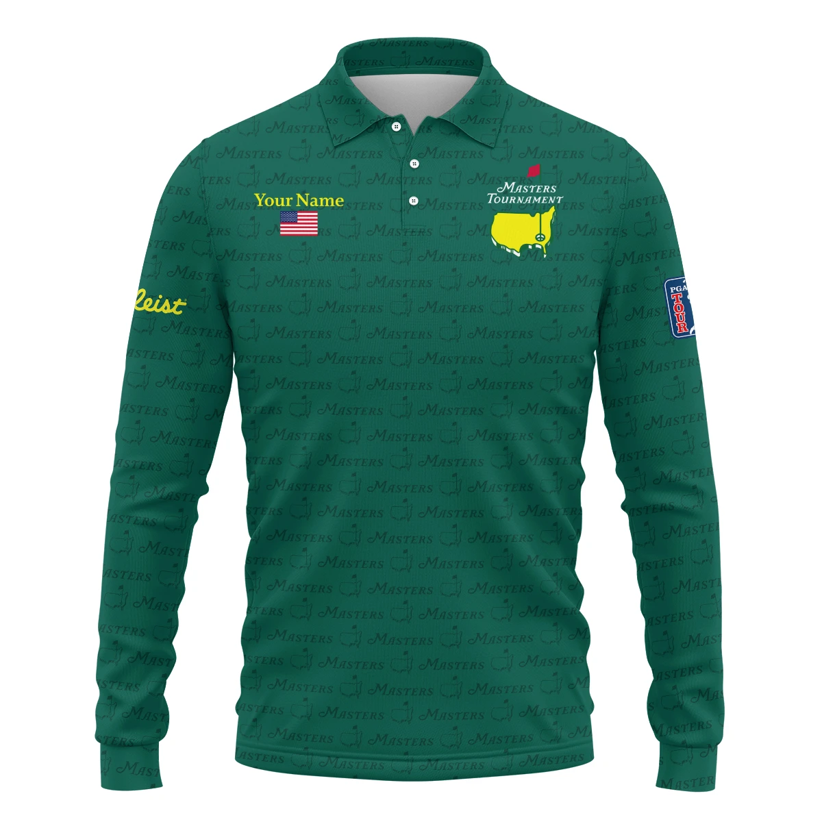 Titleist Masters Tournament Designed for True Fans Long Polo Shirt QTMT081025AA2TL-LPL