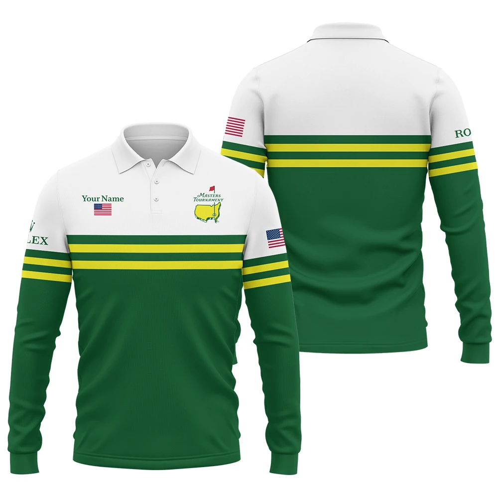 Rolex Masters Tournament Designed for True Fans Long Polo Shirt QTMT081025AA1ROX-LPL - Image 3