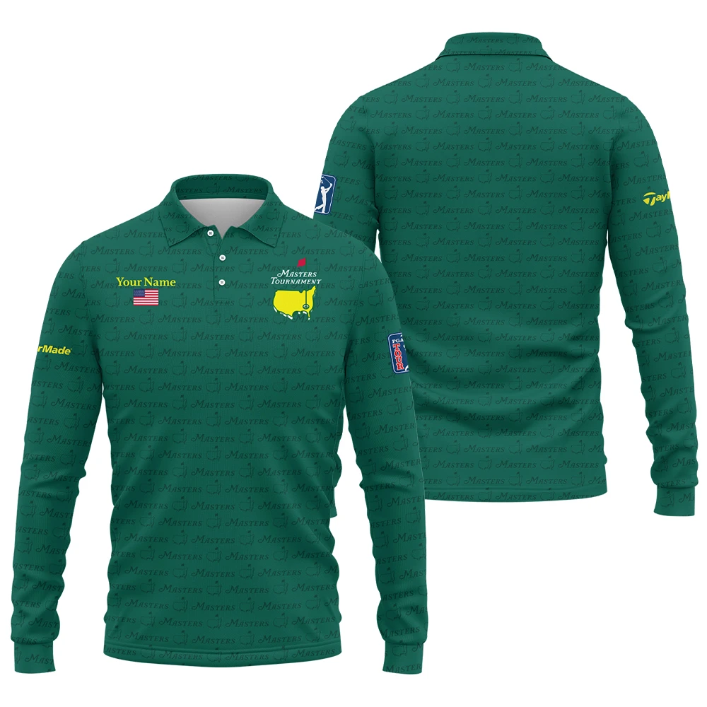 TaylorMade Masters Tournament Designed for True Fans Long Polo Shirt QTMT081025AA2TM-LPL - Image 3