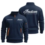 Indian Motorcycle Motorcycles Exclusive Logo Fashion Sweatshirt Half Zipper HOMO220825A01IND