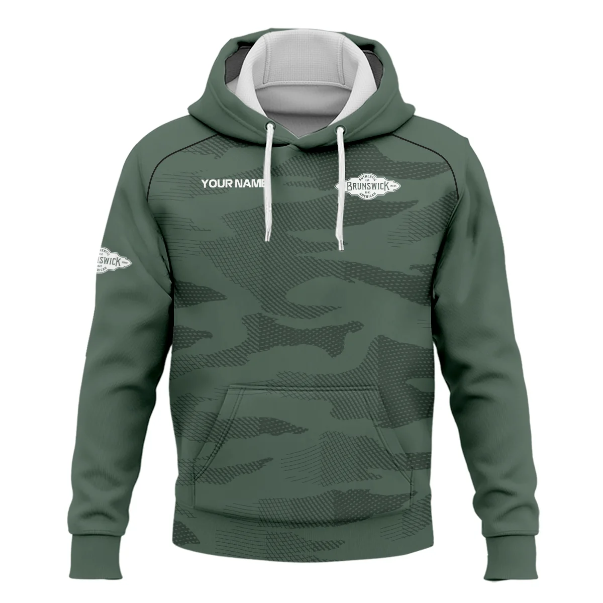 Brunswick Billiards All Over Prints- Personalized Hoodie QTBLA041125A1BRW-HD - Image 2