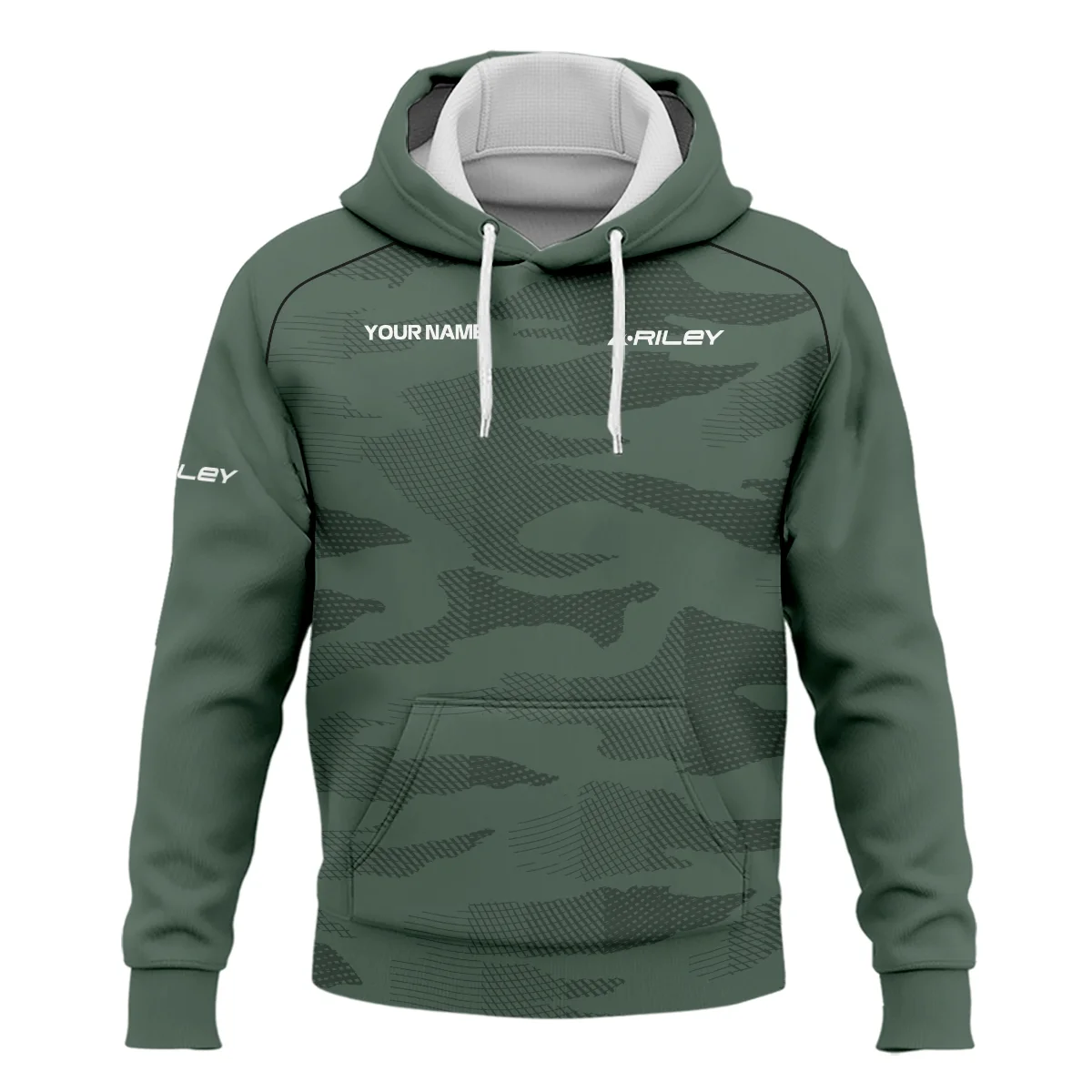 Riley Cues All Over Prints- Personalized Hoodie QTBLA041125A1RLY-HD - Image 2