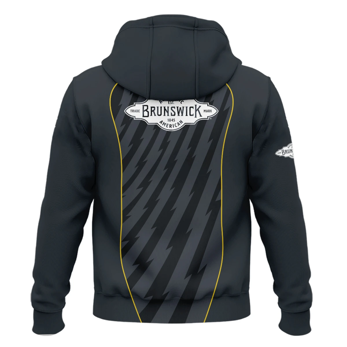 Brunswick Billiards All Over Prints- Personalized Zipper Hoodie QTBLA011125A1BRW-ZHD - Image 3