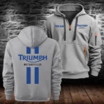 Triumph Motorcycles Exclusive Logo Hoodie Half Zipper QTTRI140425A1