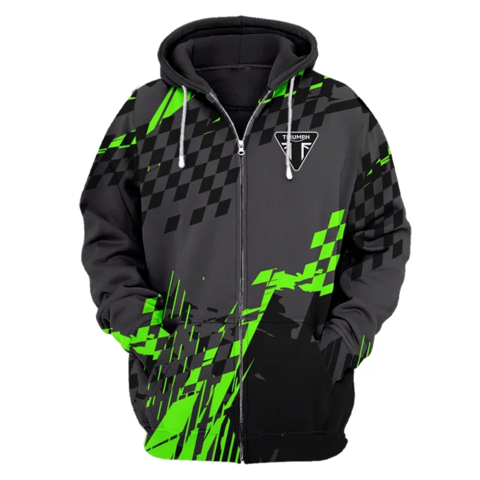 Triumph Motorcycles Exclusive Logo Zipper Hoodie HOMO190725A01TRI-ZHD