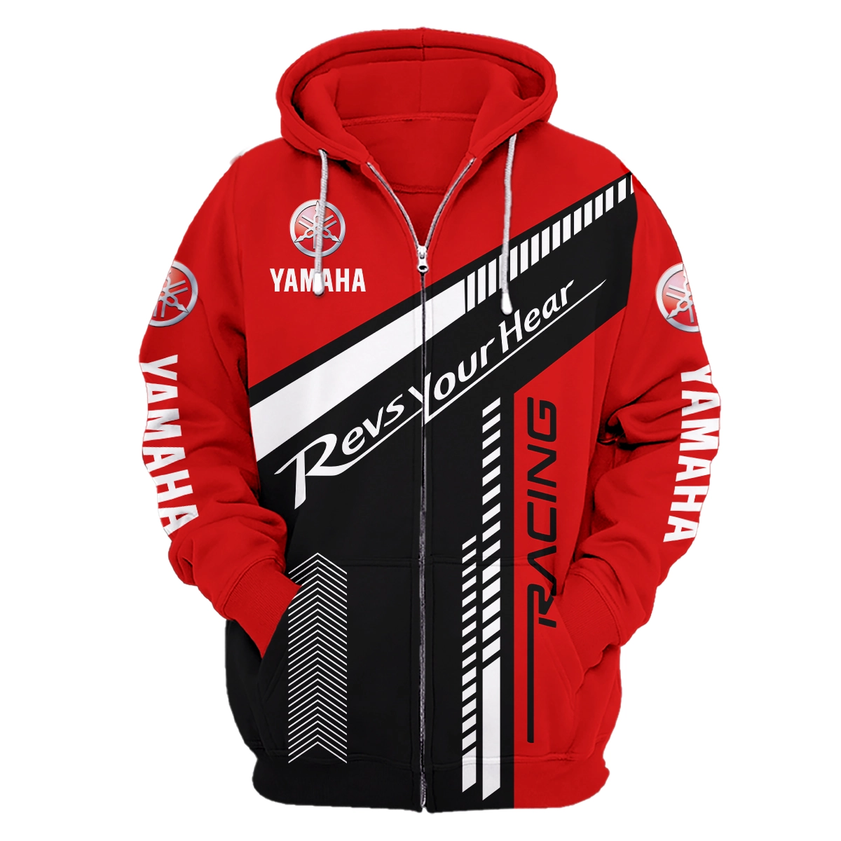 Yamaha Motorcycles Exclusive Logo Zipper Hoodie HOMOT050825A01YAM-ZHD - Image 2