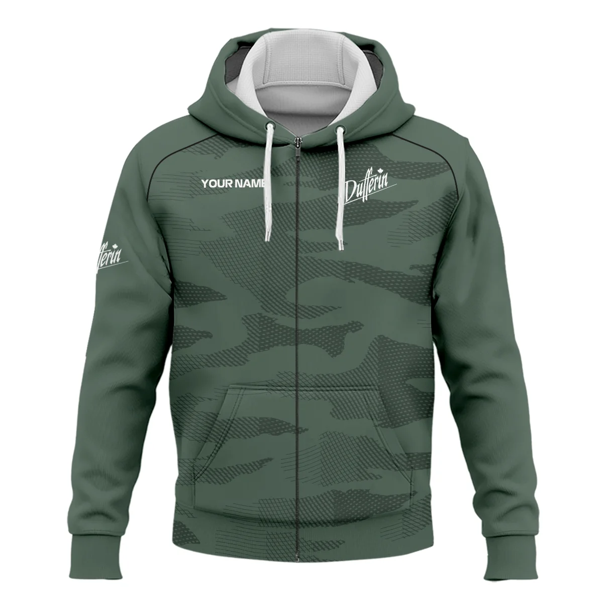 Dufferin Cues All Over Prints- Personalized Zipper Hoodie QTBLA041125A1DFN-ZHD - Image 2