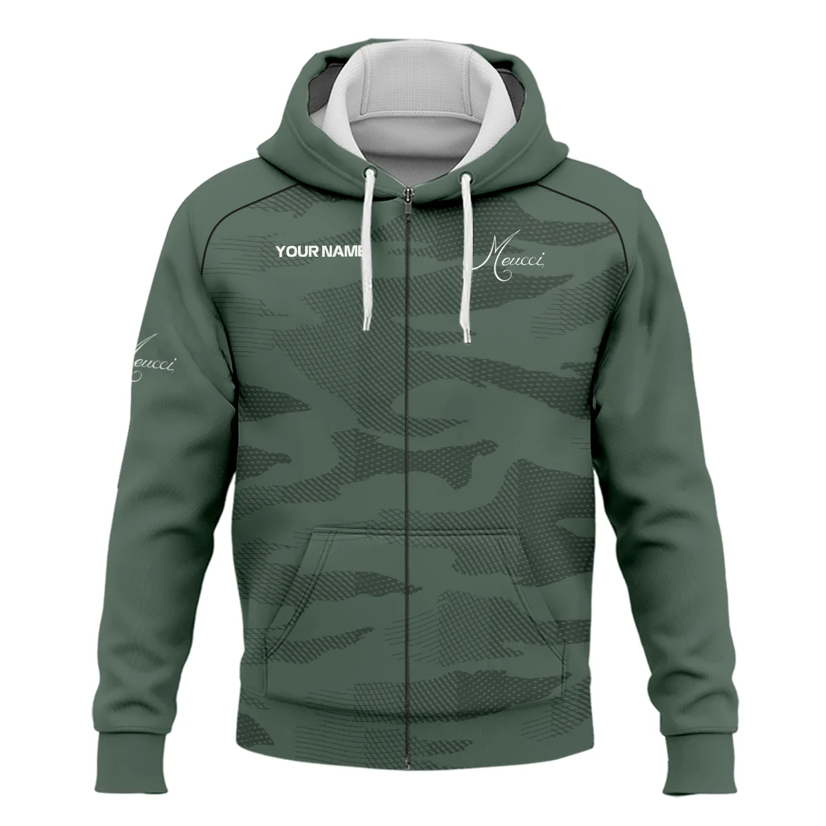 Meucci All Over Prints- Personalized Zipper Hoodie QTBLA041125A1MEC-ZHD - Image 2