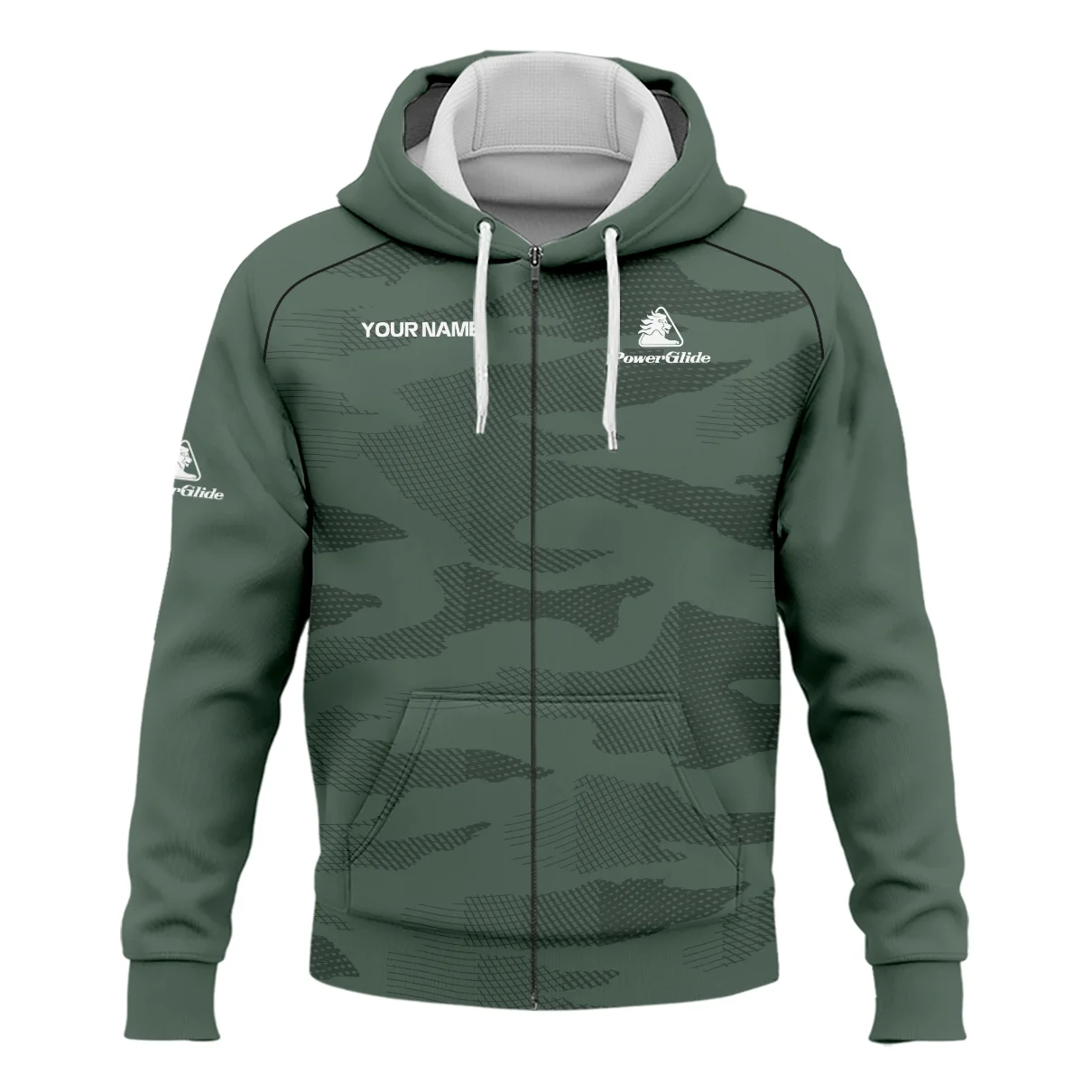 PowerGlide All Over Prints- Personalized Zipper Hoodie QTBLA041125A1PWG-ZHD - Image 2