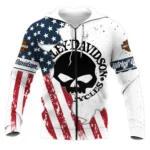 Harley-Davidson Motorcycle Inspired Fan Logo Zipper Hoodie QTHD020725A3-ZHD