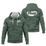 Viking Cues All Over Prints- Personalized  Zipper Hoodie QTBLA041125A1VKG-ZHD
