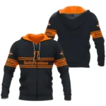 Harley-Davidson Motorcycle Inspired Fan Logo Zipper Hoodie QTHD250725BB1-ZHD