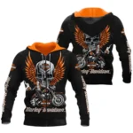 Harley-Davidson Motorcycle Inspired Fan Logo Zipper Hoodie QTHD250725BB2-ZHD