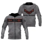 Harley-Davidson Motorcycle Zipper Hoodie Gift Fan Love QTHD261225AHD6-ZHD