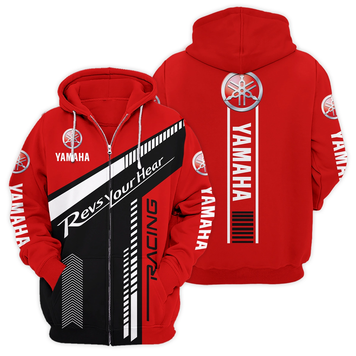 Yamaha Motorcycles Exclusive Logo Zipper Hoodie HOMOT050825A01YAM-ZHD