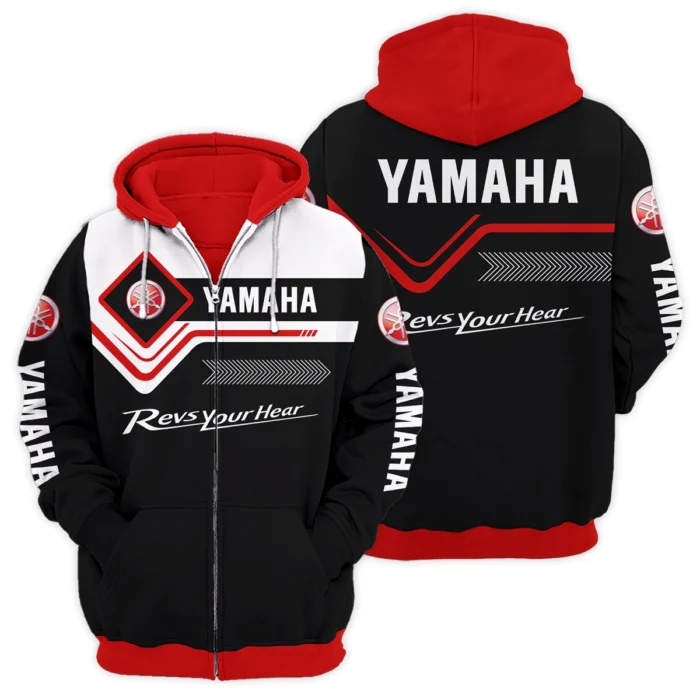 Yamaha Motorcycles Exclusive Logo Zipper Hoodie HOMOT050825A02YAM-ZHD