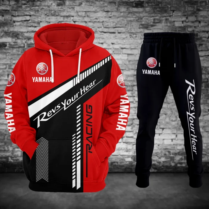 Yamaha Motorcycles Exclusive Logo Hoodie Sweatpants Set HOMOT050825A01YAM-HDP