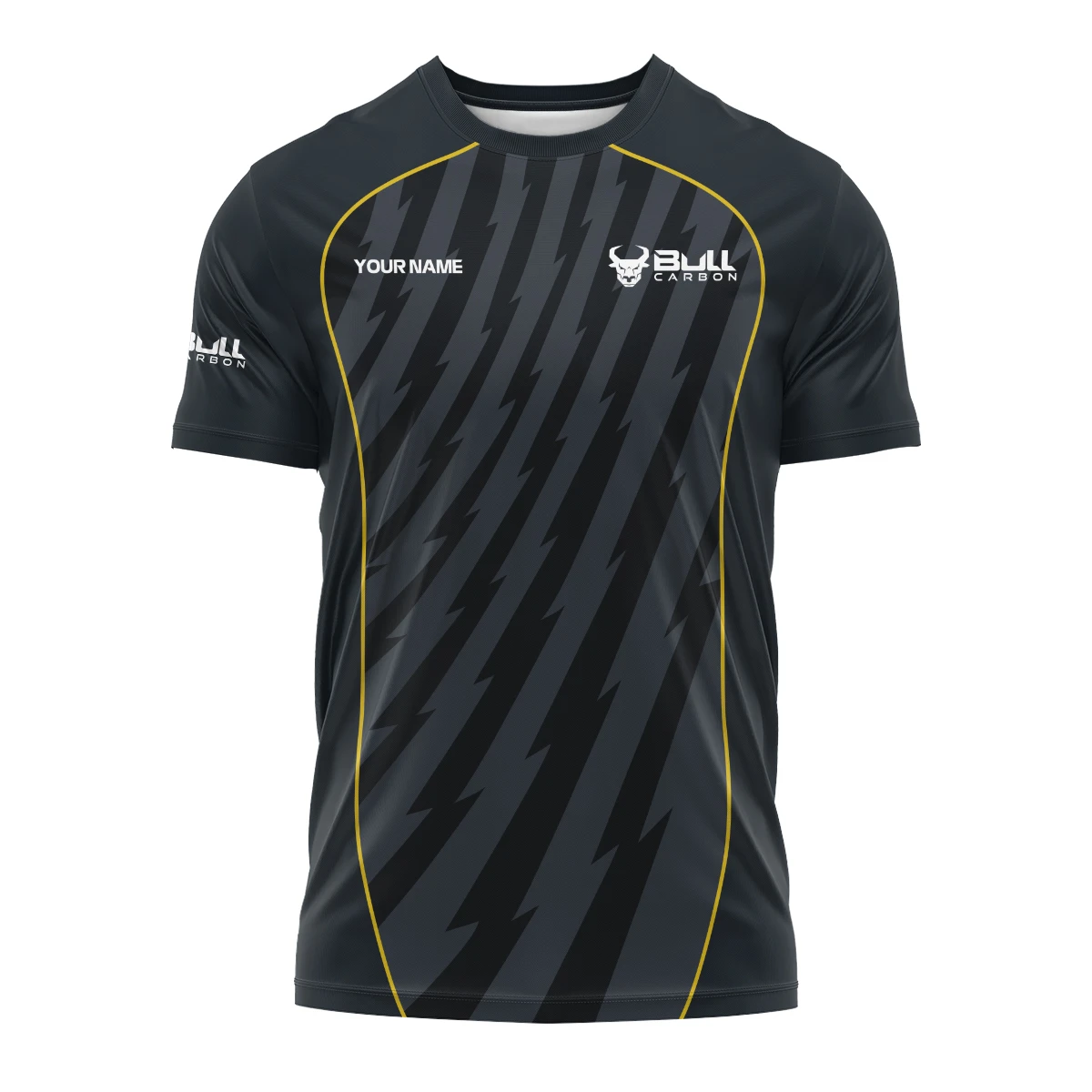 Bull Carbon All Over Prints- Personalized T-Shirt QTBLA011125A1BLC-TS - Image 2