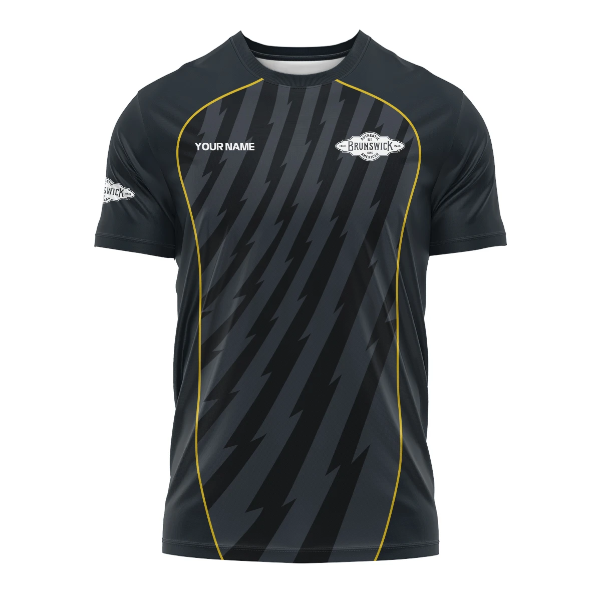 Brunswick Billiards All Over Prints- Personalized T-Shirt QTBLA011125A1BRW-TS - Image 2