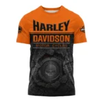 Harley-Davidson Motorcycle Inspired Fan Logo T-shirt QTHD020725A2-TS