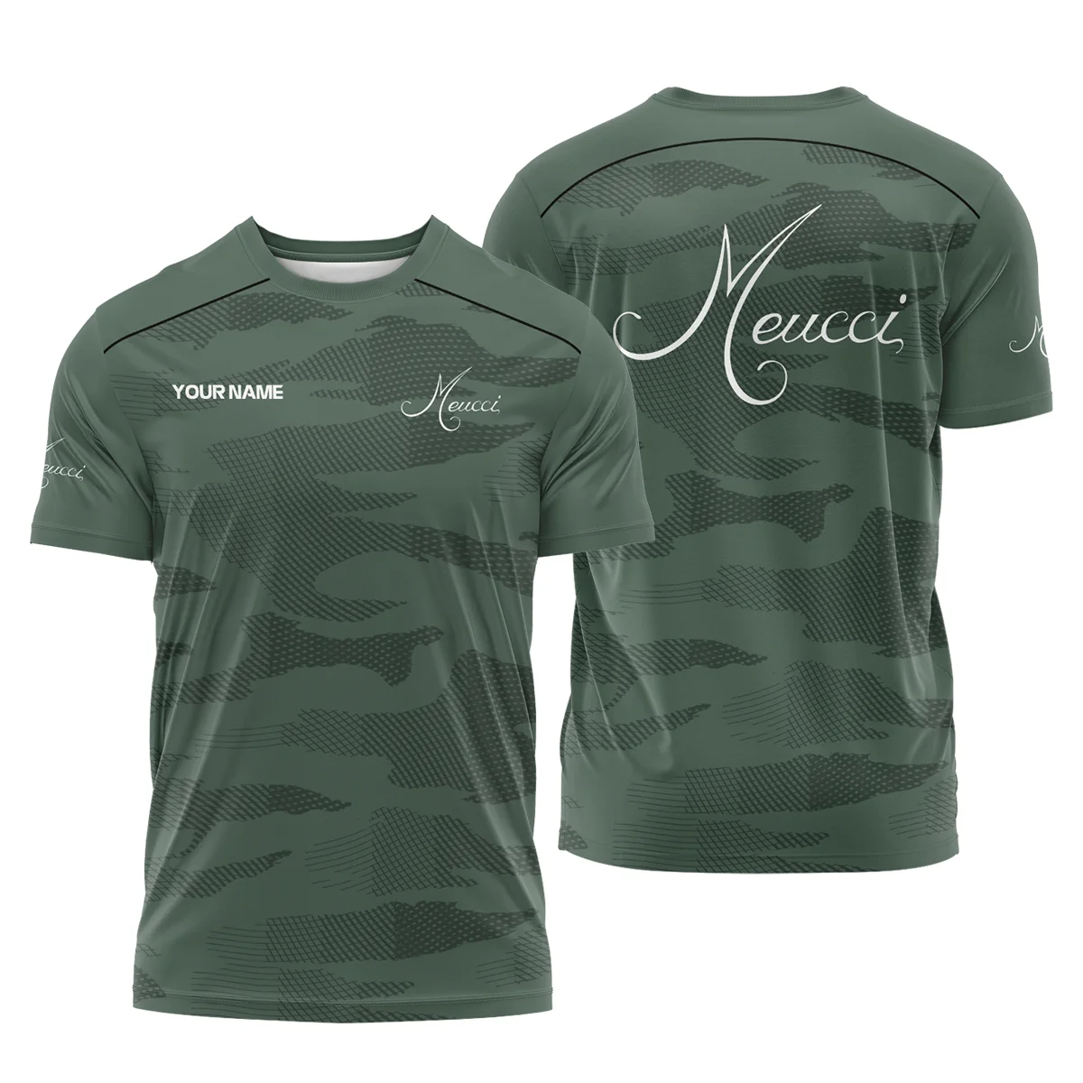 Meucci All Over Prints- Personalized T-Shirt QTBLA041125A1MEC-TS