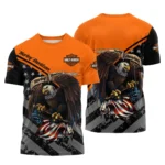 Harley-Davidson Motorcycle Inspired Fan Logo T-shirt QTHD010725A2-TS