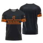 Harley-Davidson Motorcycle Inspired Fan Logo T-shirt QTHD250725BB1-TS