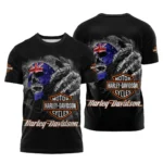 Harley-Davidson Motorcycle Flag of Australia Inspired Fan Logo T-shirt QTHD250725BB3-TS