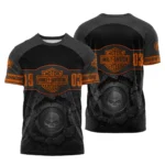 Harley-Davidson Motorcycle Inspired Fan Logo T-shirt QTHD250725BB4-TS