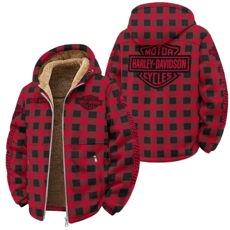 Harley-Davidson Motorcycle Winter Fleece Jacket Gift Fan Love QTHD261225AHD4-WSFJ